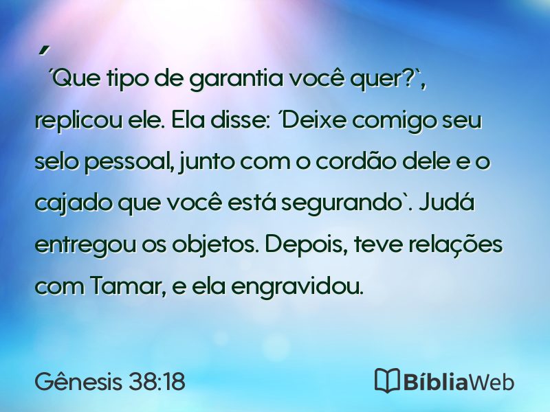 Gênesis 38:18 em imagem para compartilhar