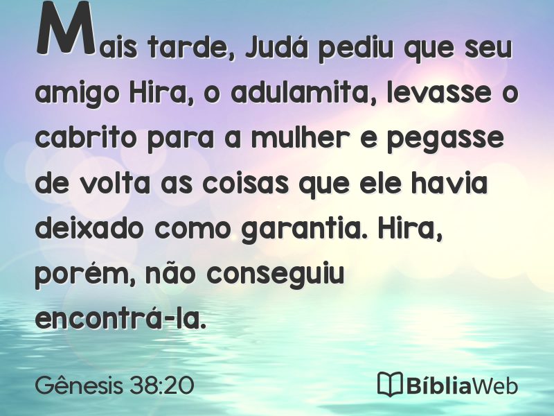 Gênesis 38:20 em imagem para compartilhar