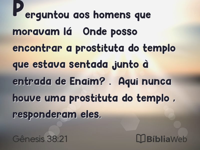 Gênesis 38:21 em imagem para compartilhar