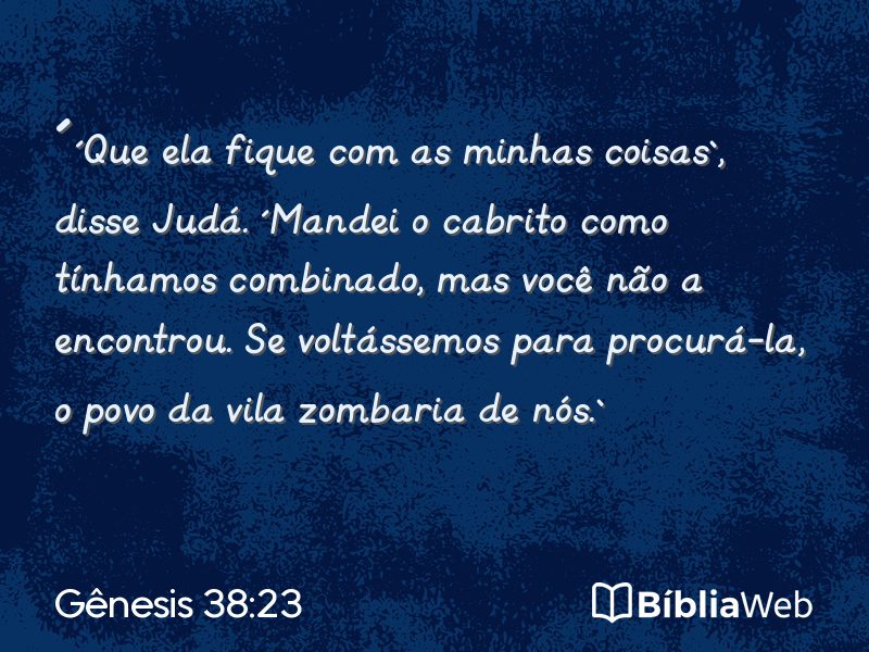 Gênesis 38:23 em imagem para compartilhar