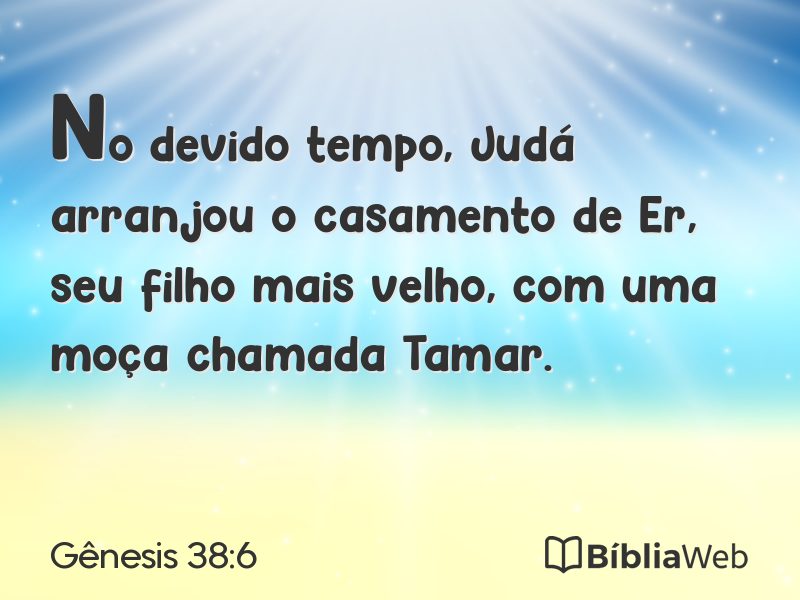 Gênesis 38:6 em imagem para compartilhar