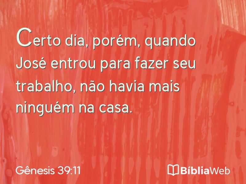 Gênesis 39:11 em imagem para compartilhar