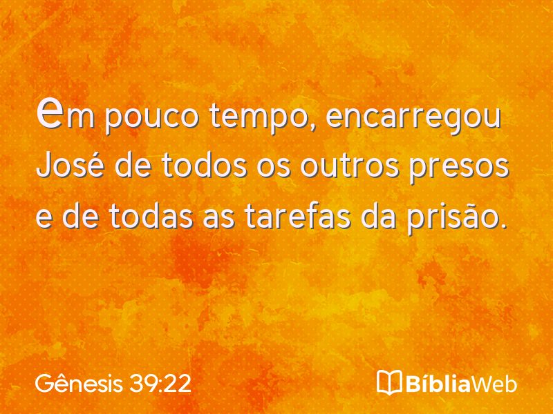 Gênesis 39:22 em imagem para compartilhar