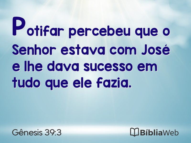Gênesis 39:3 em imagem para compartilhar