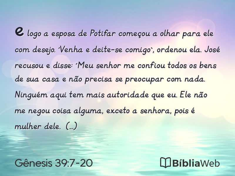 Gênesis 39:7-20 em imagem para compartilhar
