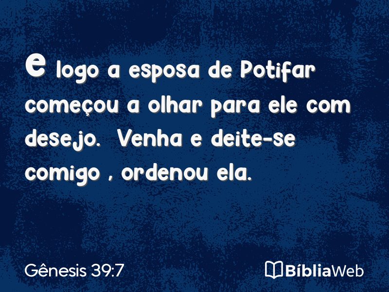 Gênesis 39:7 em imagem para compartilhar