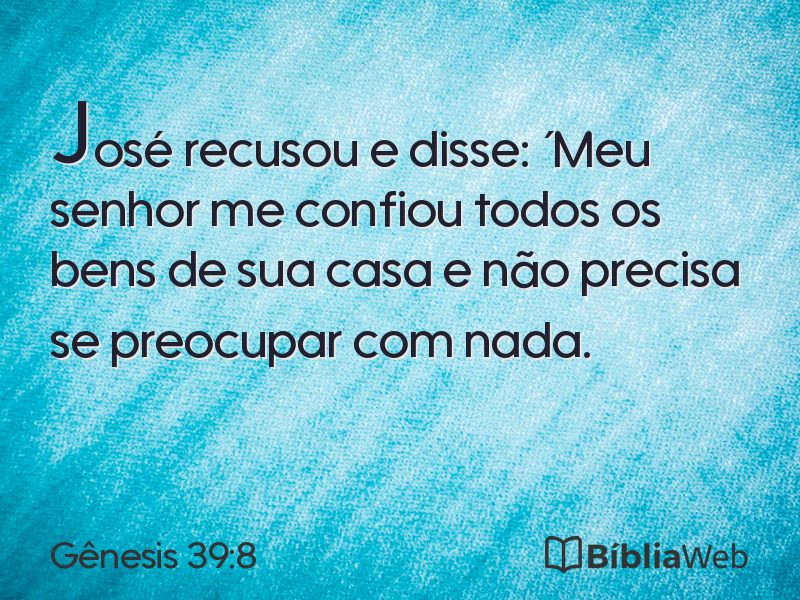 Gênesis 39:8 em imagem para compartilhar