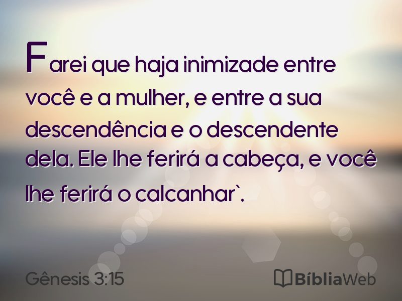 Gênesis 3:15 em imagem para compartilhar