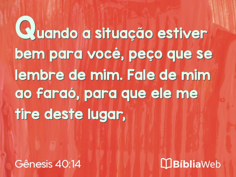 Gênesis 40:14 em imagem para compartilhar