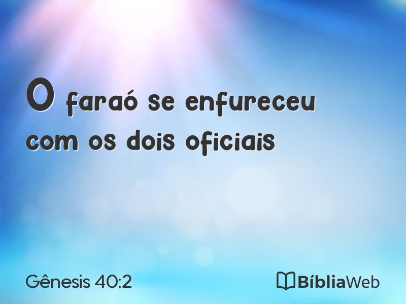 Gênesis 40:2 em imagem para compartilhar