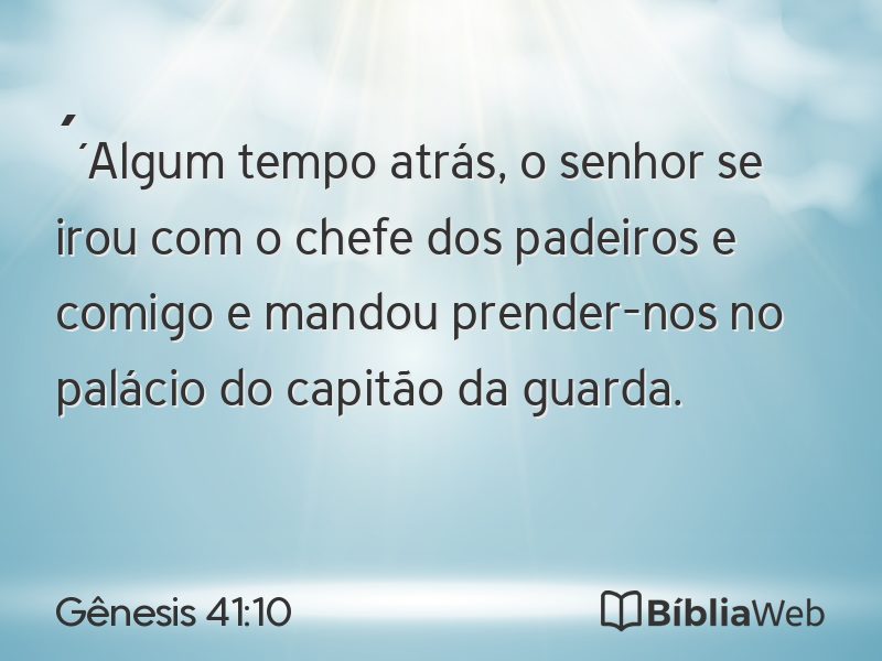 Gênesis 41:10 em imagem para compartilhar