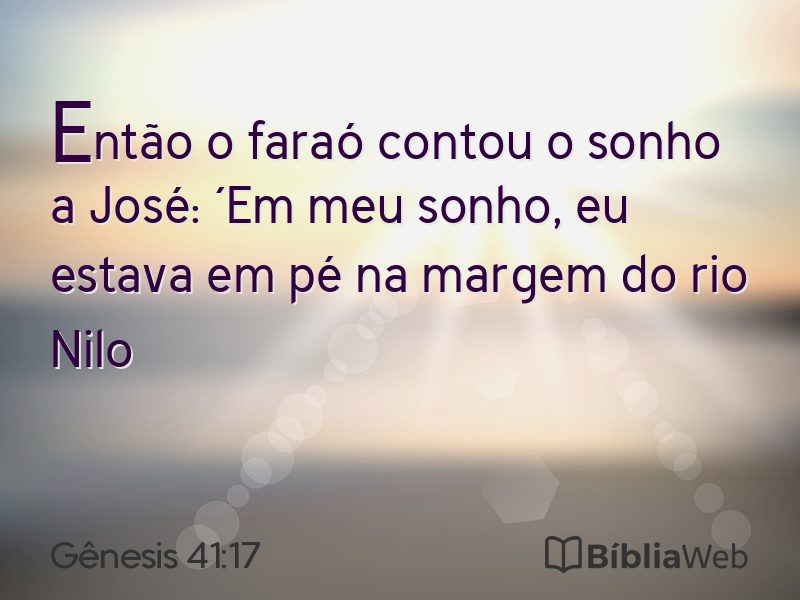 Gênesis 41:17 em imagem para compartilhar
