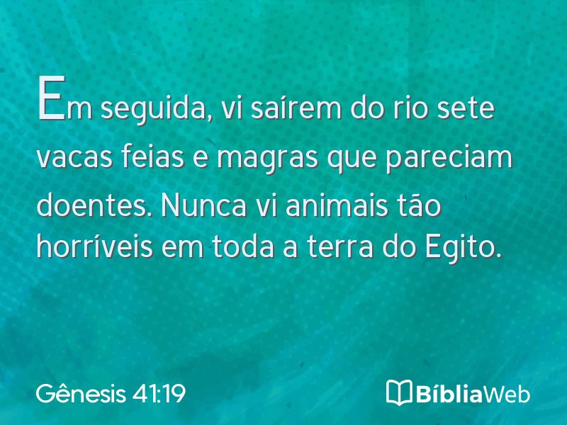 Gênesis 41:19 em imagem para compartilhar