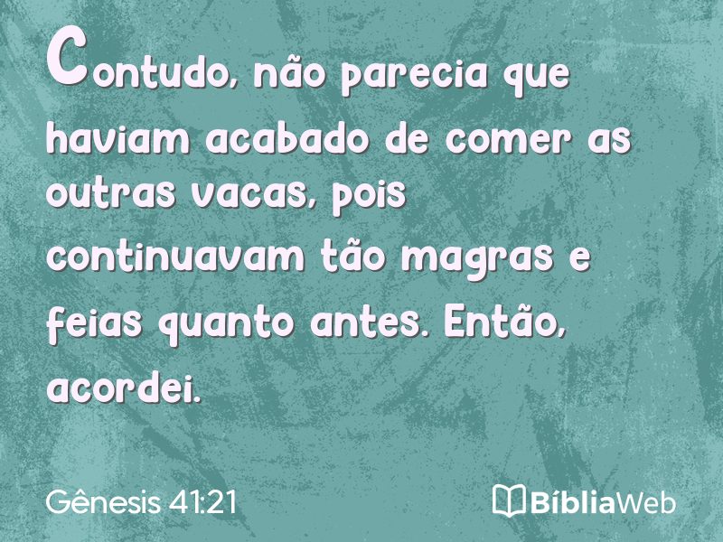 Gênesis 41:21 em imagem para compartilhar