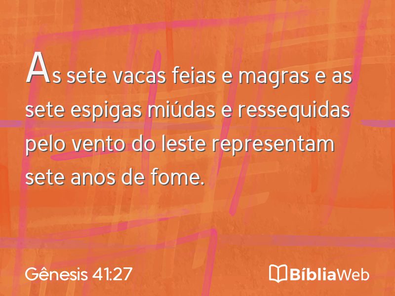 Gênesis 41:27 em imagem para compartilhar