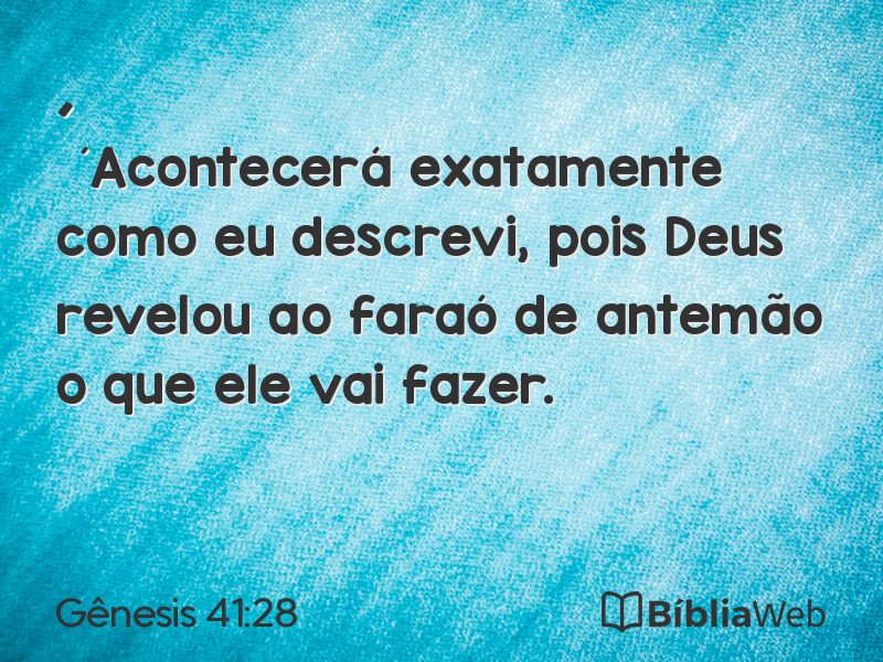 Gênesis 41:28 em imagem para compartilhar