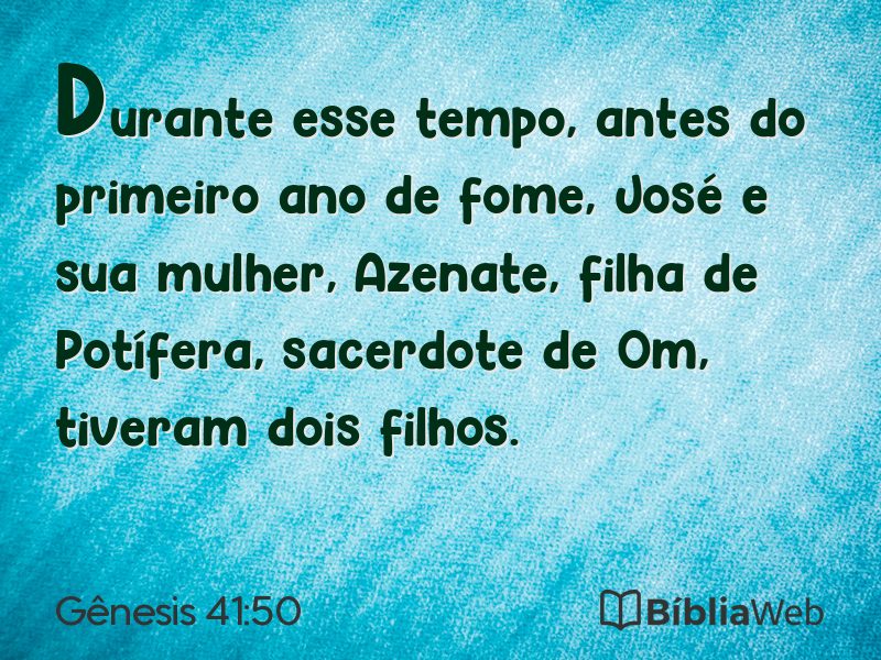 Gênesis 41:50 em imagem para compartilhar