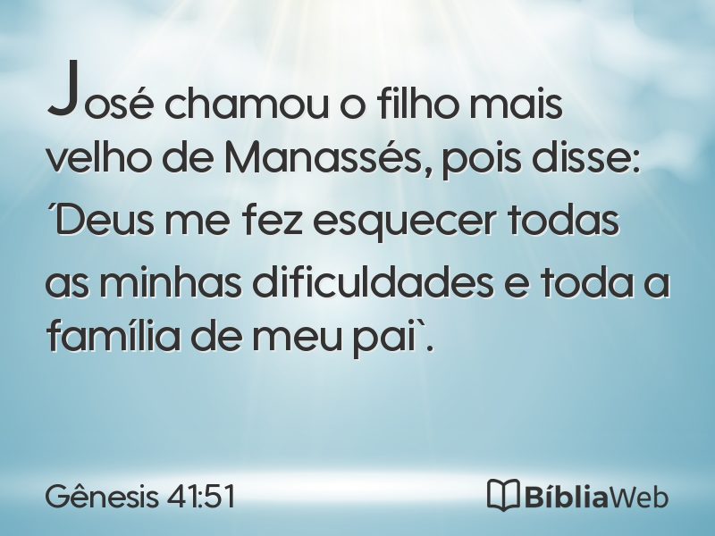 Gênesis 41:51 em imagem para compartilhar