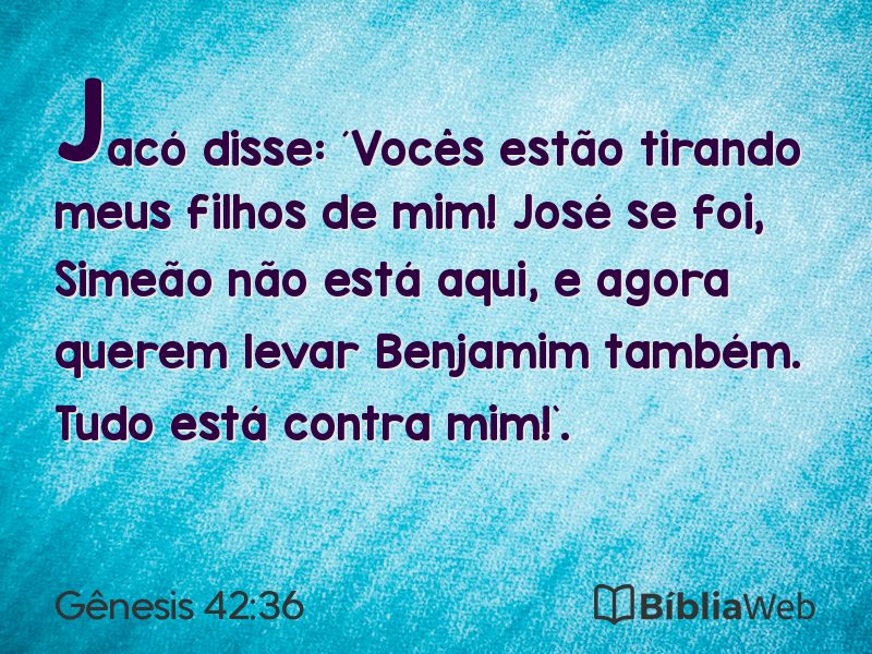 Gênesis 42:36 em imagem para compartilhar