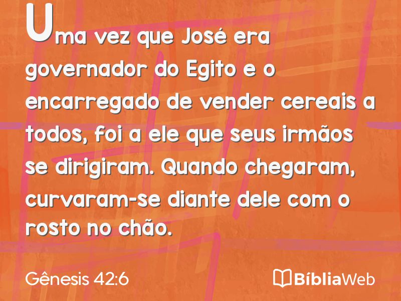 Gênesis 42:6 em imagem para compartilhar