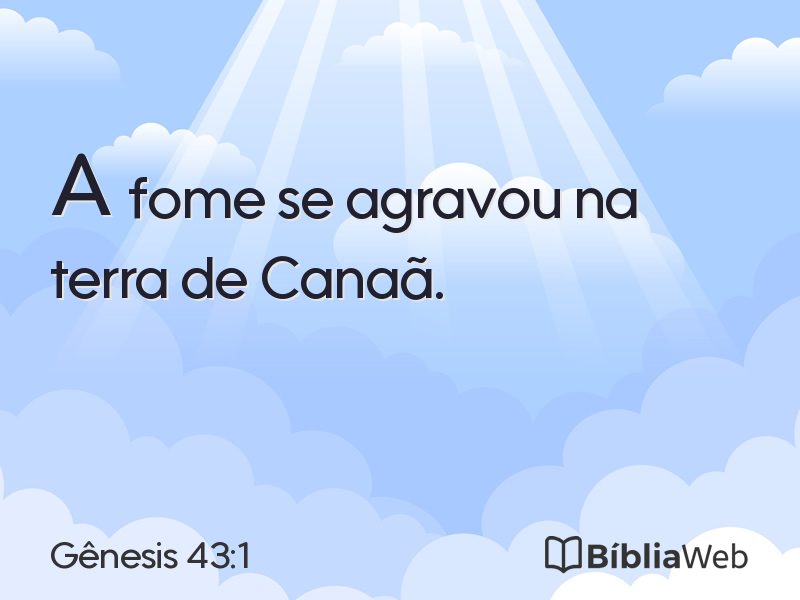 Gênesis 43:1 em imagem para compartilhar