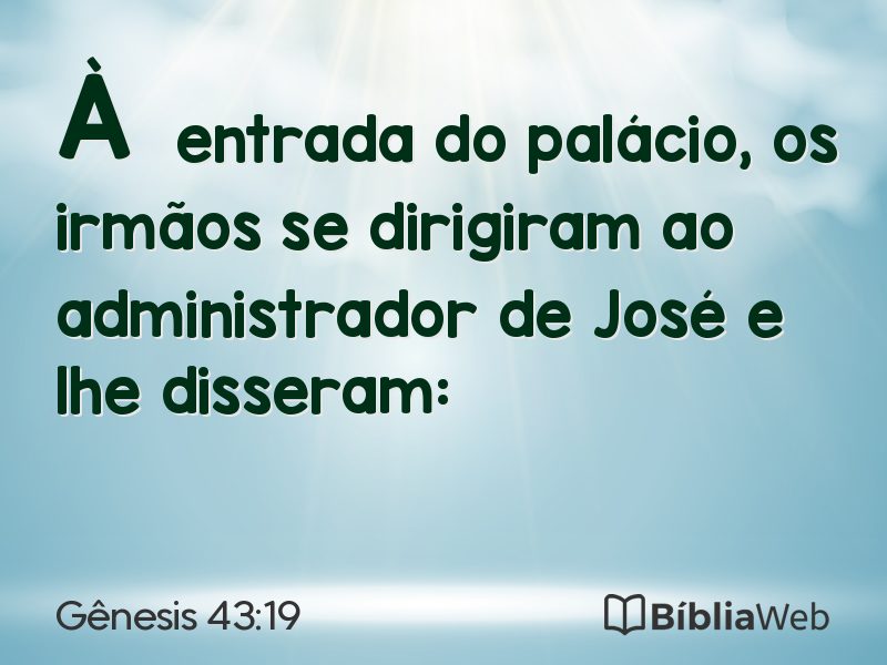 Gênesis 43:19 em imagem para compartilhar