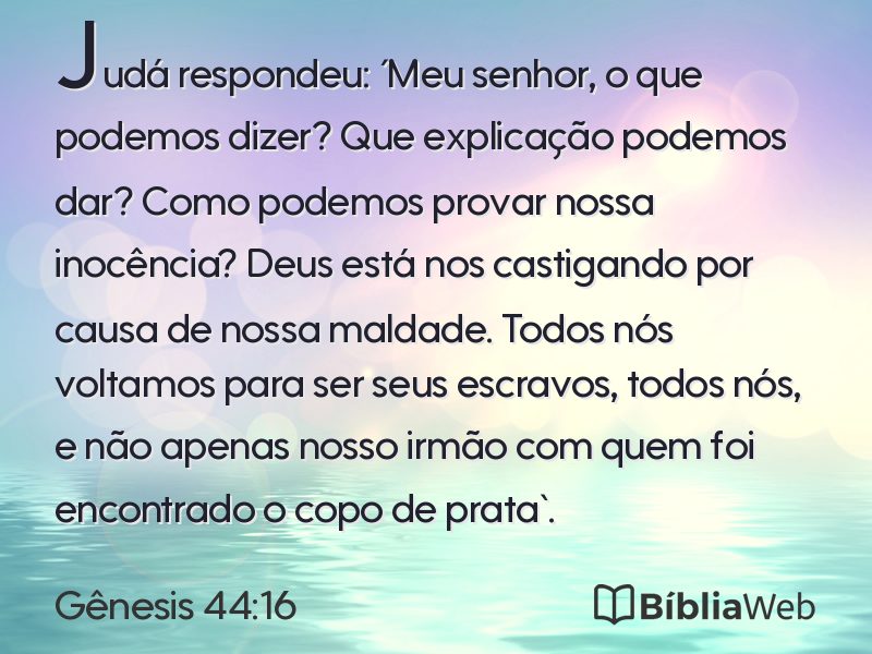 Gênesis 44:16 em imagem para compartilhar