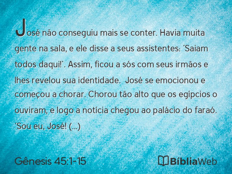Gênesis 45:1-15 em imagem para compartilhar