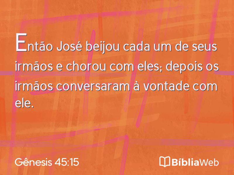 Gênesis 45:15 em imagem para compartilhar