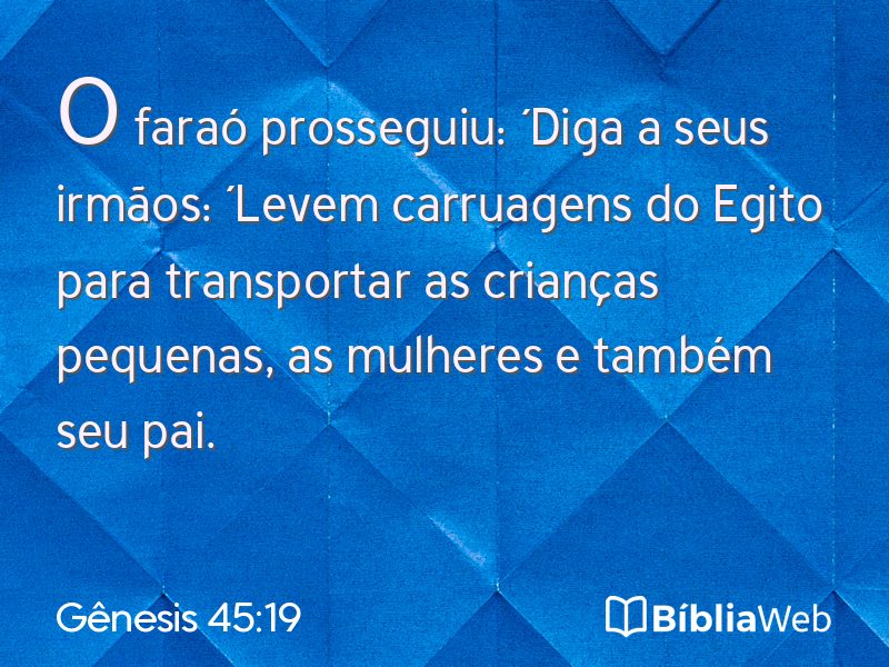 Gênesis 45:19 em imagem para compartilhar