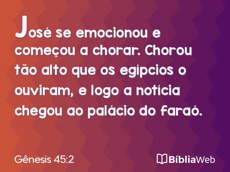 Gênesis 45:2 em imagem para compartilhar