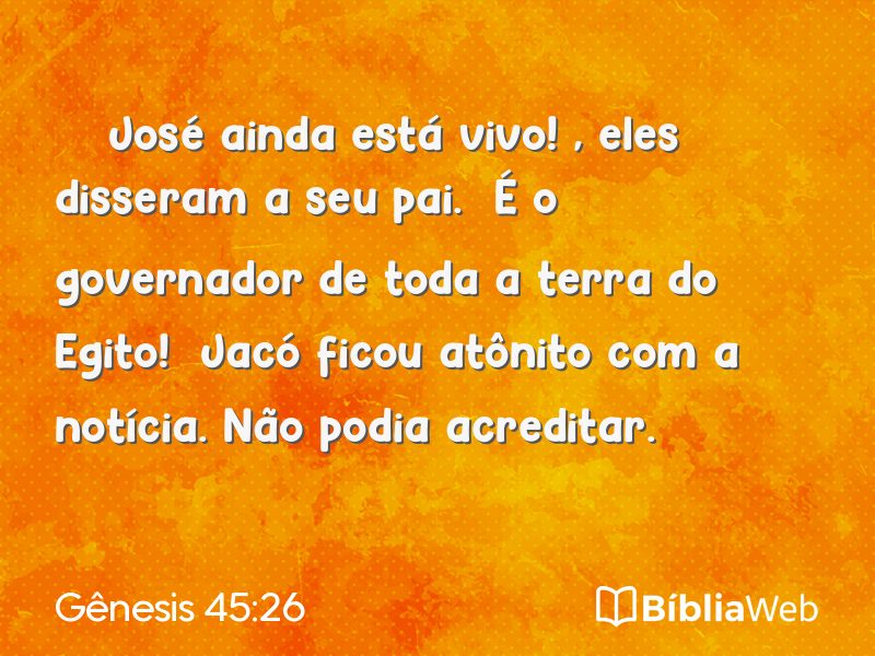 Gênesis 45:26 em imagem para compartilhar