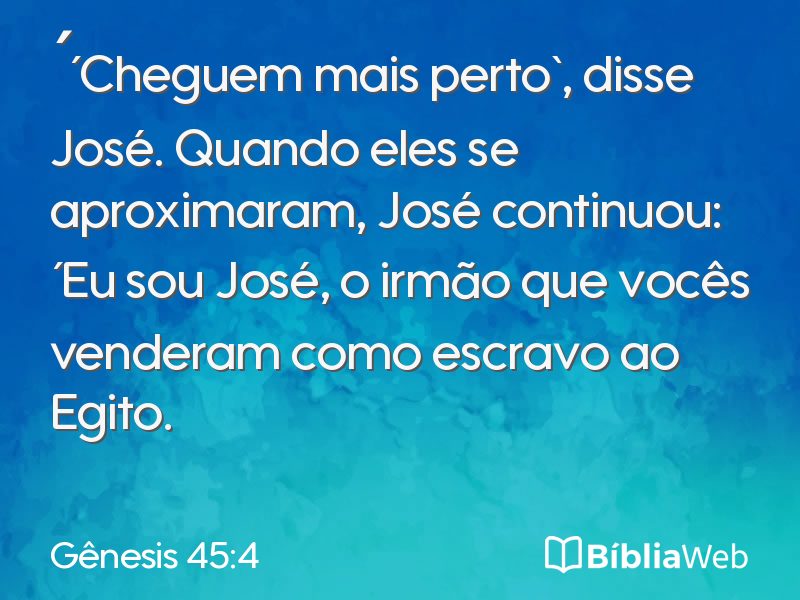 Gênesis 45:4 em imagem para compartilhar