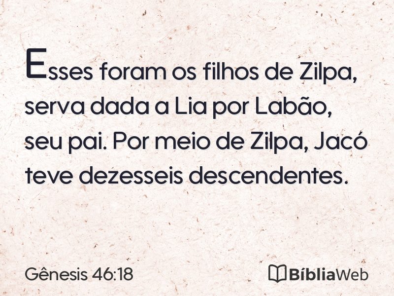 Gênesis 46:18 em imagem para compartilhar