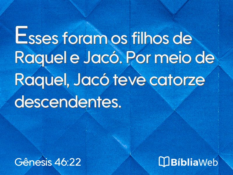 Gênesis 46:22 em imagem para compartilhar