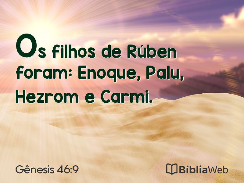 Gênesis 46:9 em imagem para compartilhar