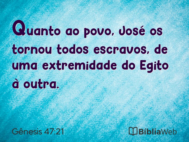 Gênesis 47:21 em imagem para compartilhar