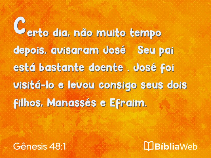 Gênesis 48:1 em imagem para compartilhar