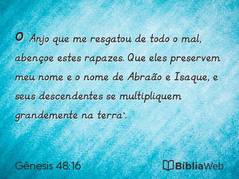 Gênesis 48:16 em imagem para compartilhar