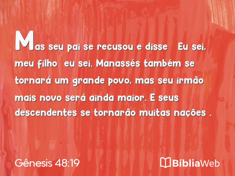 Gênesis 48:19 em imagem para compartilhar