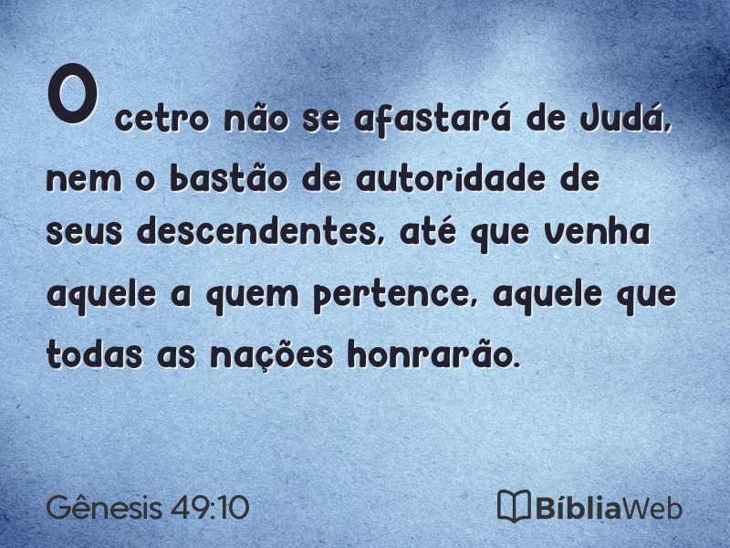 Gênesis 49:10 em imagem para compartilhar