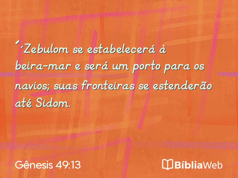 Gênesis 49:13 em imagem para compartilhar