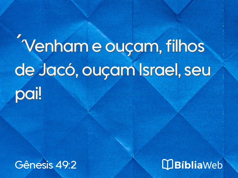 Gênesis 49:2 em imagem para compartilhar
