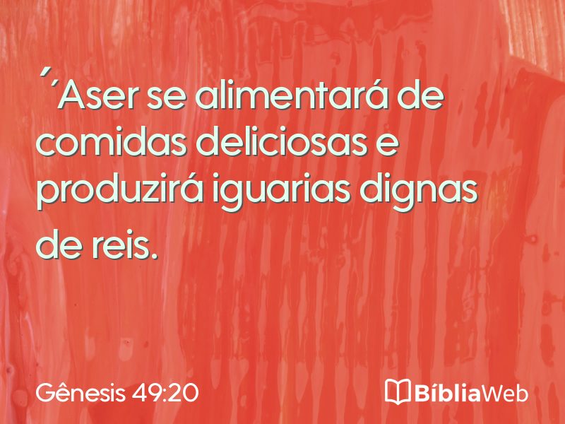 Gênesis 49:20 em imagem para compartilhar