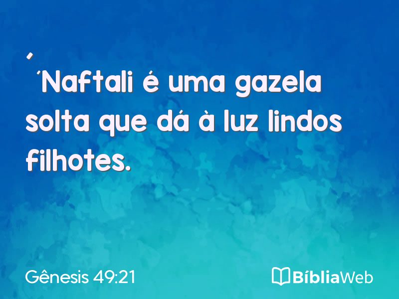 Gênesis 49:21 em imagem para compartilhar