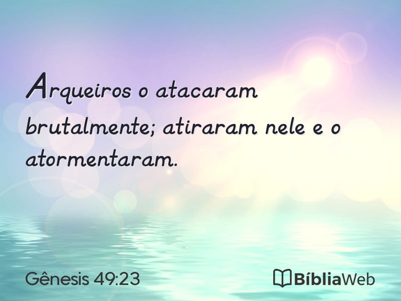 Gênesis 49:23 em imagem para compartilhar