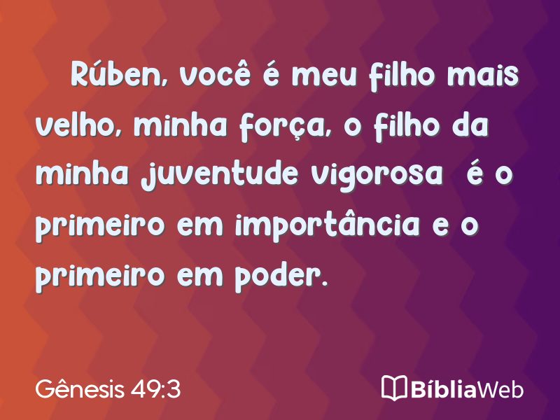 Gênesis 49:3 em imagem para compartilhar