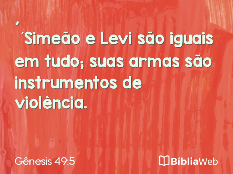 Gênesis 49:5 em imagem para compartilhar