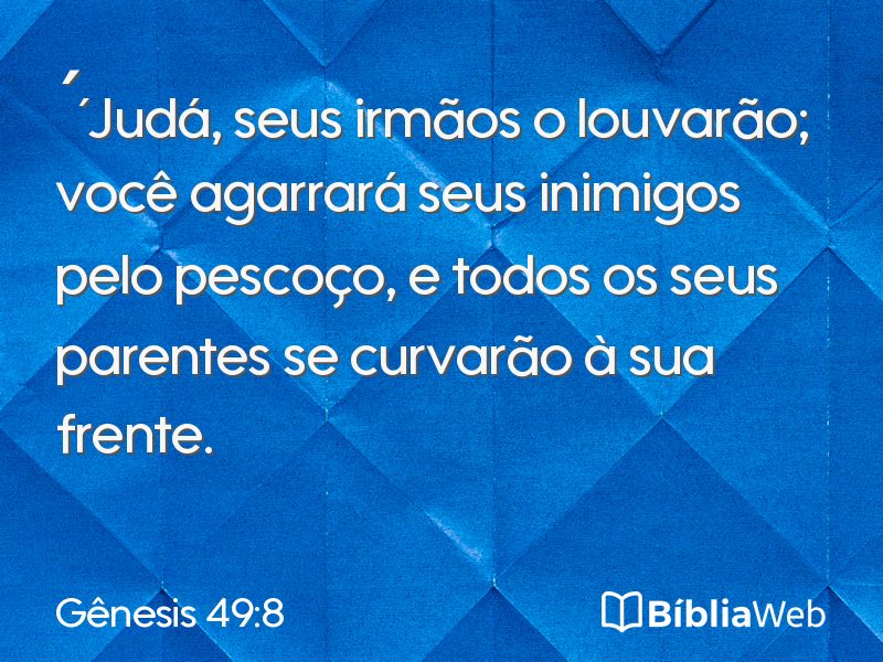 Gênesis 49:8 em imagem para compartilhar