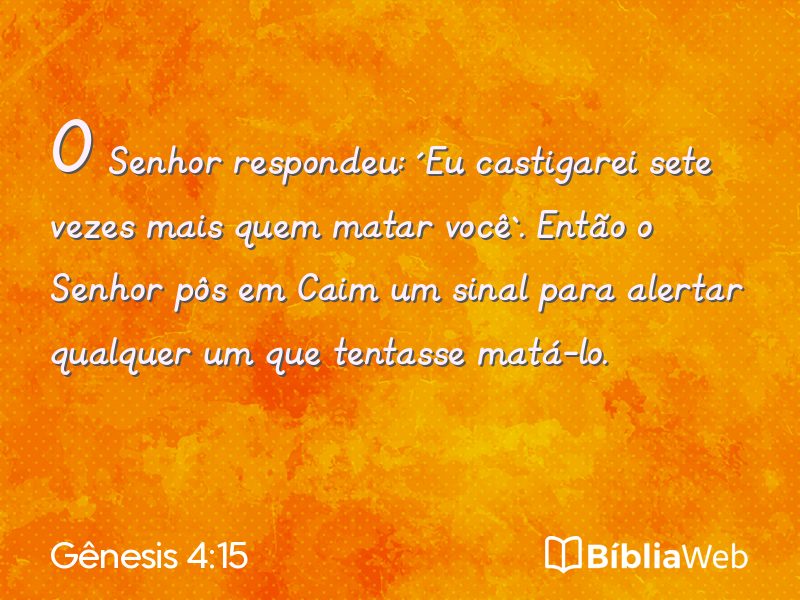 Gênesis 4:15 em imagem para compartilhar